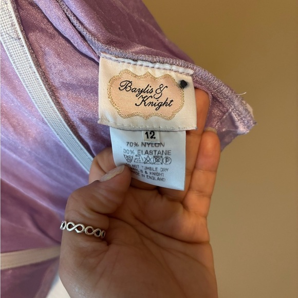 Lavender Floral Bustier Bra - Picture 3 of 4